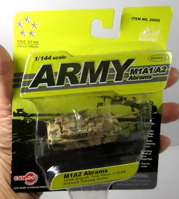 2004 Can Do Dragon 1:144 Army Military M1A2 Abrams Battle Tank Model 20092 Toy • $19.99