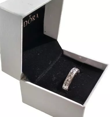 ♾️Authentic Pandora Silver Infinity Clear CZ Ring Size 58 190894 Retired♾️ • $34.99