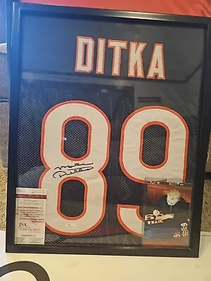 Mike Ditka Signed Autographed Blue Football Jersey JSA Chicago Bears Coach • $70