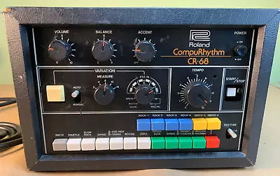 SEE VIDEO Vintage Roland CR-68 Compu-Rhythm Analog Drum Machine Rhythm Box • $749.99