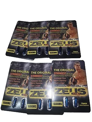 Zeus Plus 1600 6 Pcs Double ( 12 Pills ) Male Supplement . • $17.79