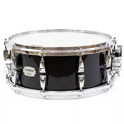 Snare Drum YAMAHA AMS1460 Absolute Hybrid Maple 14×6 SOB Solid Black • $600