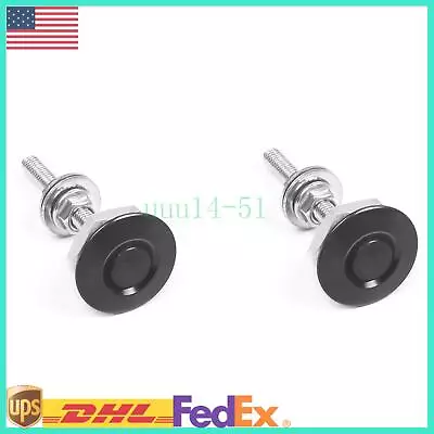 Push Button Quick Release Car Bumper Hood Lock Pins Clip Bonnet Latch Kit • $10.60