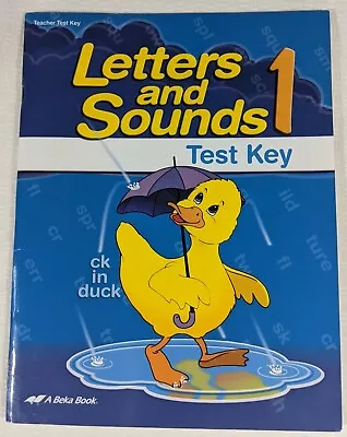 Abeka Homeschool 1st Grade Letters And Sounds 1 Test Key 95168016 • $8.99