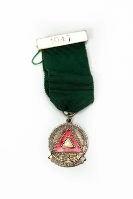 Vintage 1947 & 1952 Safe Driving Award Enamel Medals  • £8