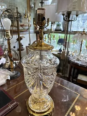 Beautiful Waterford Cristal And Brass Table Lamp  • $495