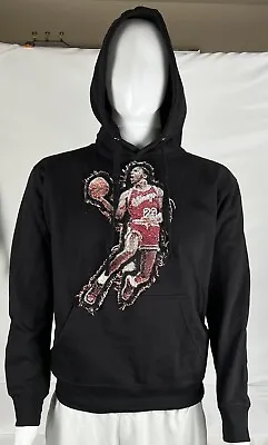 🔥🔥 Michael Jordan-Finger Roll Hand Stitched Hoodie Size Large Men’s 🔥🔥 NEW • $50.99