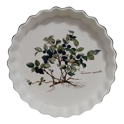 Villeroy & Boch Luxembourg Vilbofour Botanica 8  Quiche Pie Dish Bilberry Shrub • $27.99