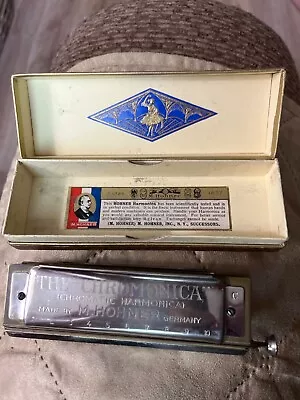 Vintage HOHNER Chromatic Harmonica  The Chromonica   M. Hohner Made In Germany C • $19.99