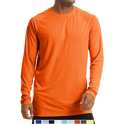 $17.99 • Buy Men's Sports T-Shirt UPF 50+ Outdoor Fishing Sun Shirt Skin Protection UV Shirts