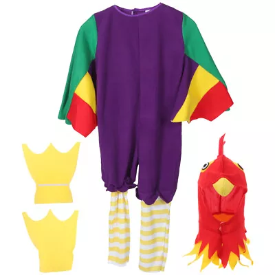  Halloween Cosplay Chick Suit Fabric Child Dress Up Costume Animal Romper • £22.48