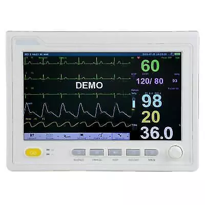 10.1 Touch Screen Medical Monitor ECG NIBP RESP TEMP SPO2 PR Display • $999.02