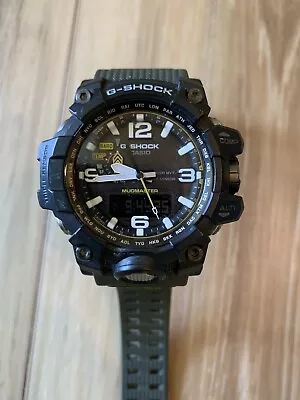 Casio G-SHOCK MUDMASTER GWG-1000-1A3JF 56.1mm Black Resin Case With Green Resin • $350