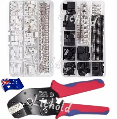 $20.89 • Buy 620/560pcs 2.54mm Dupont Wire Cable Jumper Header Connector Kit & M/F Crimp