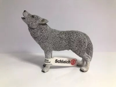 Schleich Wolf Howling 14626 RETIRED WITH TAG Animal Figurine • $30