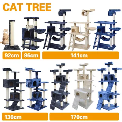 Cat Tree Tower Scratching Post Scratcher Condo House Furniture Bed Toy • $66.90