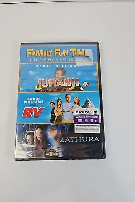 Family Fun Nite - 3 Movies (DVD) Jumanji / Rv / Zathura: A Space Adventure -New • $7.99