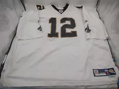 Marques Colston Autographed White Authentic Jersey New Orleans Saints 4xl • $87.49