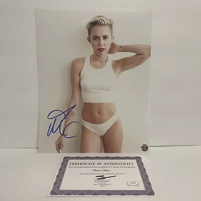 Miley Cyrus (Pop Singer) Signed Autographed 8x10 Photo - AUTO COA • $46.95