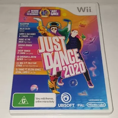 Just Dance 2020 - Nintendo Wii - CASE & MANUAL ONLY / NO GAME - Free Post • $29.99