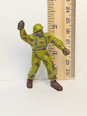 Vintage 1986 Mattel Guts Action Figure - 2.5  - Soldier Throwing Grenade • $2