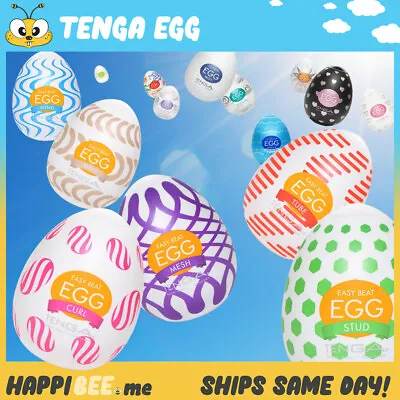 TENGA EGG🍯Male Masturbator Lubricated Stroker🐣Pocket Pussy Vagina Sex Toy • $9.98