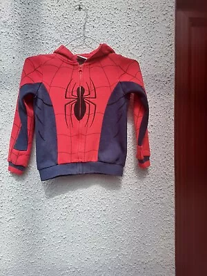 Marvel Spiderman Dress Up Longsleeves Boys Hoodie Fully Zip Age 5-6 Yrs  • £4