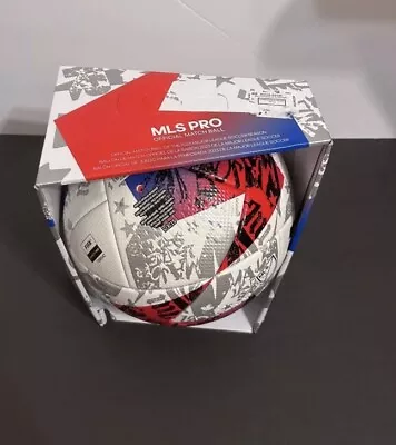 New Adidas MLS Pro Match Ball 2023 Soccer Game Ball White Red Size 5 HT9026 • $55