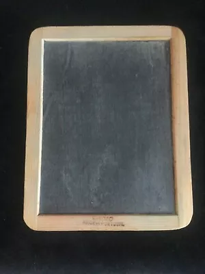 Vintage Slate Mini Chalkboard In Wood Frame Made In Portugal 7 1/2” By 9 1/2” • $10