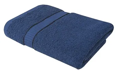 Luxury 500gsm Navy 100% Cotton Hair Dressing Salon Spa Bath Towel 68cm X 137cm • £9.99