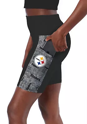 Certo By Northwest NFL Women's Pittsburgh Steelers Method Bike Shorts Black • $59.99