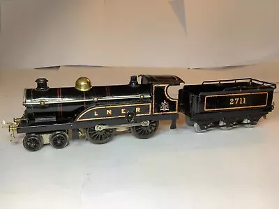 Hornby O Gauge Clockwork No.2/LNER Black 4-4-0 Tender Loco 2711 • £189.99