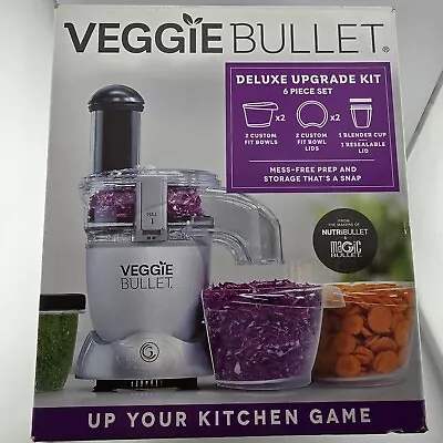 Veggie Bullet Deluxe Upgrade Kit - 6 Piece Set - Custom Fit Bowls - Blender Cup • $32.95