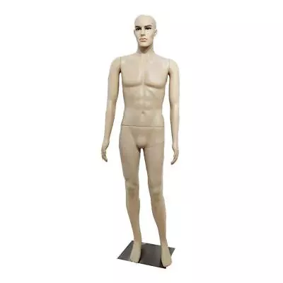 Full Body Human Male Mannequin Simulation Display Head Turns Dress Form W/ Base • $79.99
