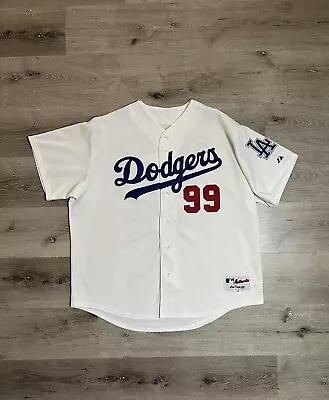 Los Angeles Dodgers Jersey Manny Ramirez Jersey Authentic Mens Sz 52 White Mlb • $48.50