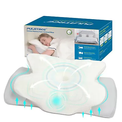 Cervical Pillow For Neck Pain ReliefCradle Odorless Contour Memory Foam Pillows • $34.99