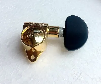 Grover GOLD Original 18:1 Rotomatic Tuner 3X3 Black Knob For LP SG Guitar • $79.99