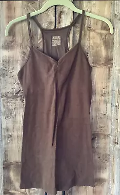 Womens Vintage MOSSIMO Stretchy Slim Fit Ribbed Racerback Tank Built In Bra XXL • $18