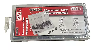 TEKZ 80 Piece Vacuum Cap Assortment 3/16  To 3/8  45252 • $12.99