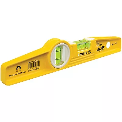 £28.50 • Buy Stabila 81 S REM Scaffold Rare Earth Magnetic Torpedo Boat Spirit Level 25cm