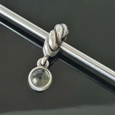 $26 • Buy Pandora Green Lemon Quartz Hanging Passionately Twist Charm 790435 Free Postage