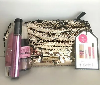 Victoria's Secret Fearless 4 Piece Gift Set With Silver Sequined Bag New • $99