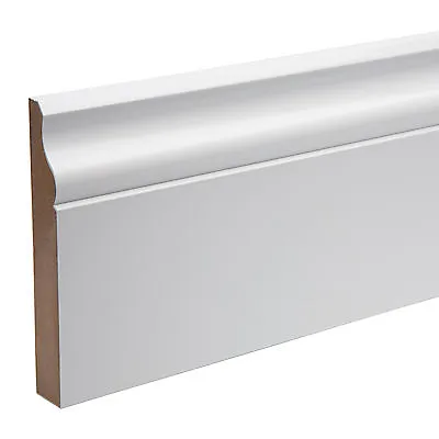 Skirting Boards  Prefinished MDF  KOTA  Ogee  119 X 18 X 4400mm • £5.99