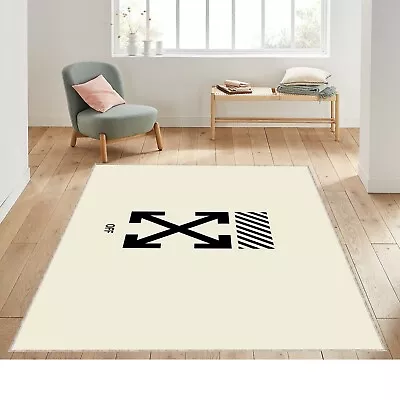 Off White Street Fashion Rug Hypeast Decor Rug Off White Mat Fan Cool Carpet • $49