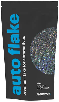 Hemway Gun Metal Holographic Metal Flake 0.015  100g Auto Car Glitter Paint • $16.12