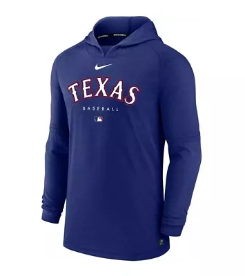 Men's Nike Royal Texas Rangers Authentic Collection Dri-FIT Hoodie Size XXL New • $70