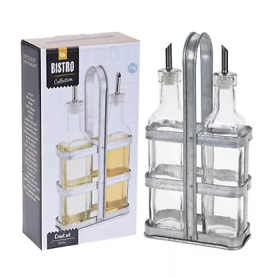 Olive Oil Pourer Bottle Vinegar Dressing Drizzler Dispenser Tapor Stand 500ml • £13.99