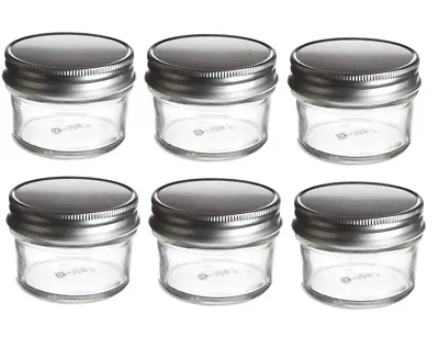 Nakpunar 6 Pcs 4 Oz Mason Glass Jars With Silver Lids  • $16.99