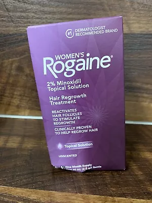 Women's Rogaine Hair Regrowth Treatment Unscented 1 Month Supply Exp.04/27 DAMAG • $22.22