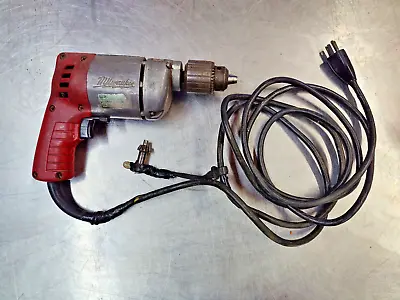 Vintage Milwaukee Tools - 3/8  Corded Electric Drill - Model 0222-1 • $34.99